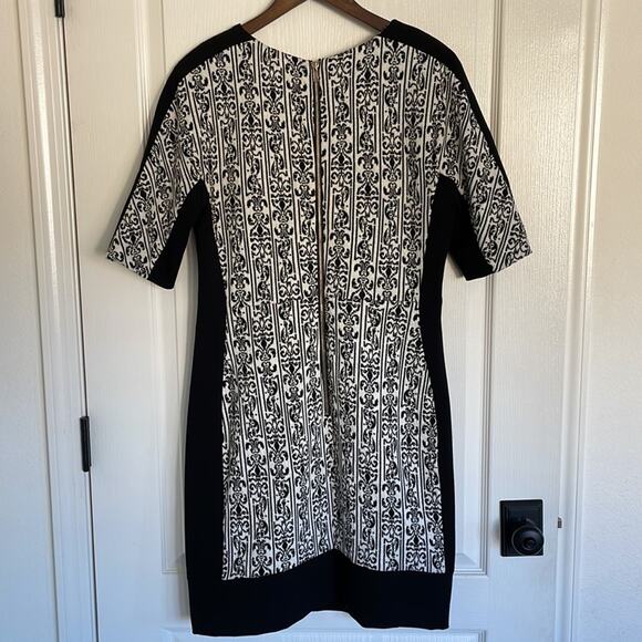 W118 by Walter Baker Jacquard Print Color Block Slimming Dress - Picture 3 of 9
